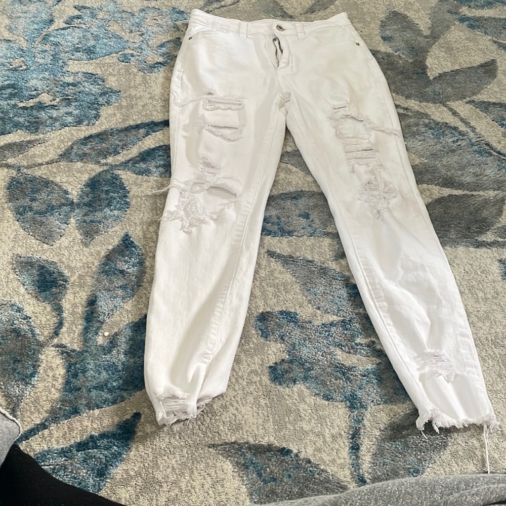 white jeans